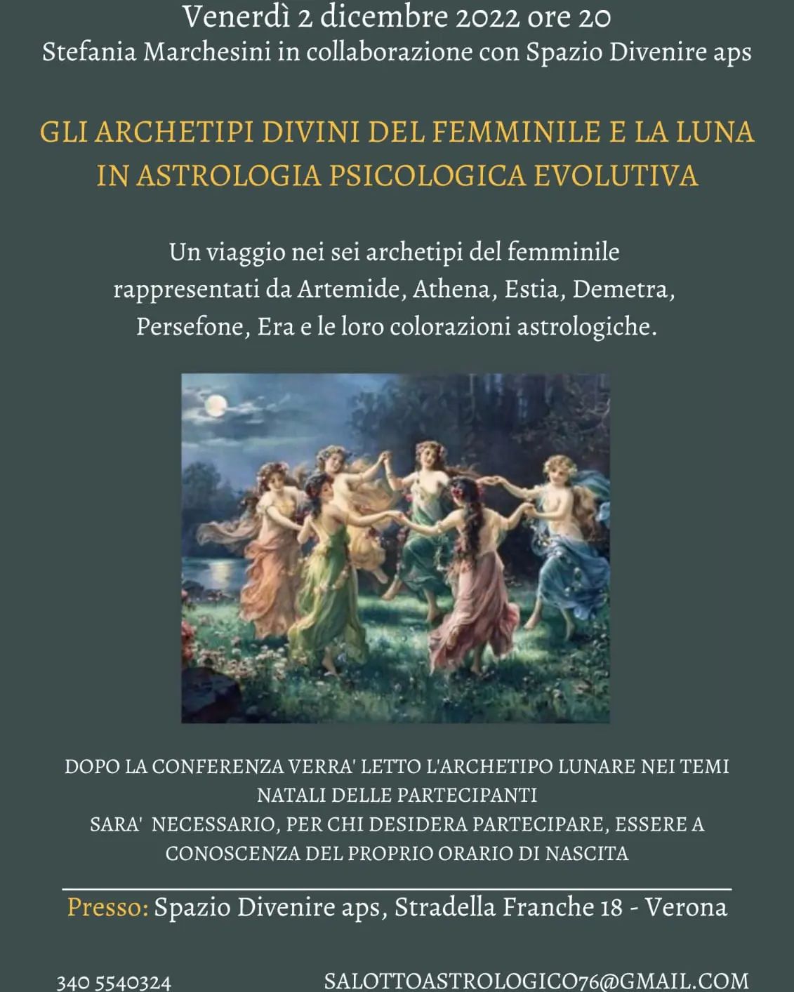 GLI ARCHETIPI DIVINI DEL FEMMINILE E LA LUNA IN ASTROLOGIA PSICOLOGICA EVOLUTIVA