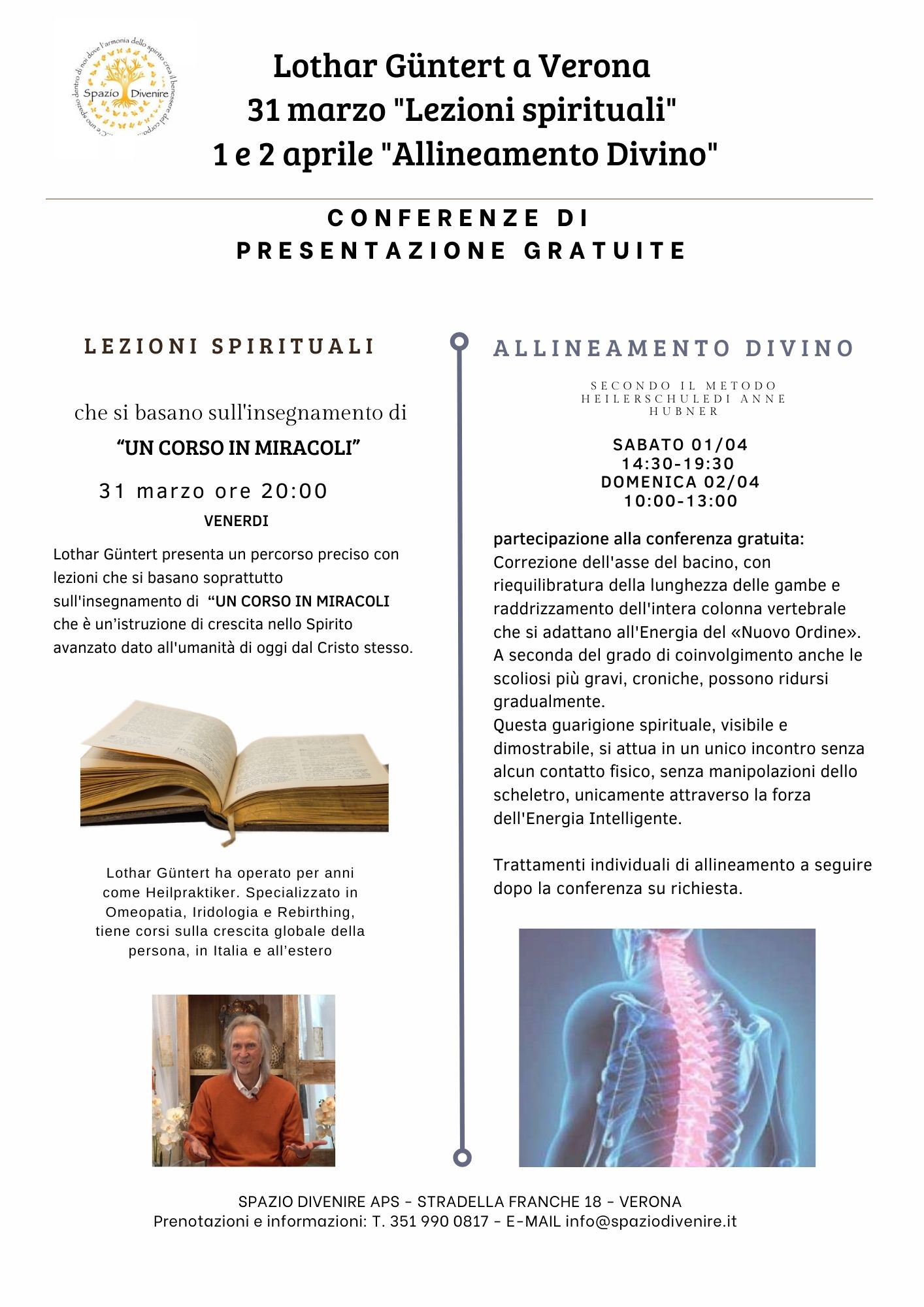 Lothar Güntert – lezioni spirituali e Allineamento Divino