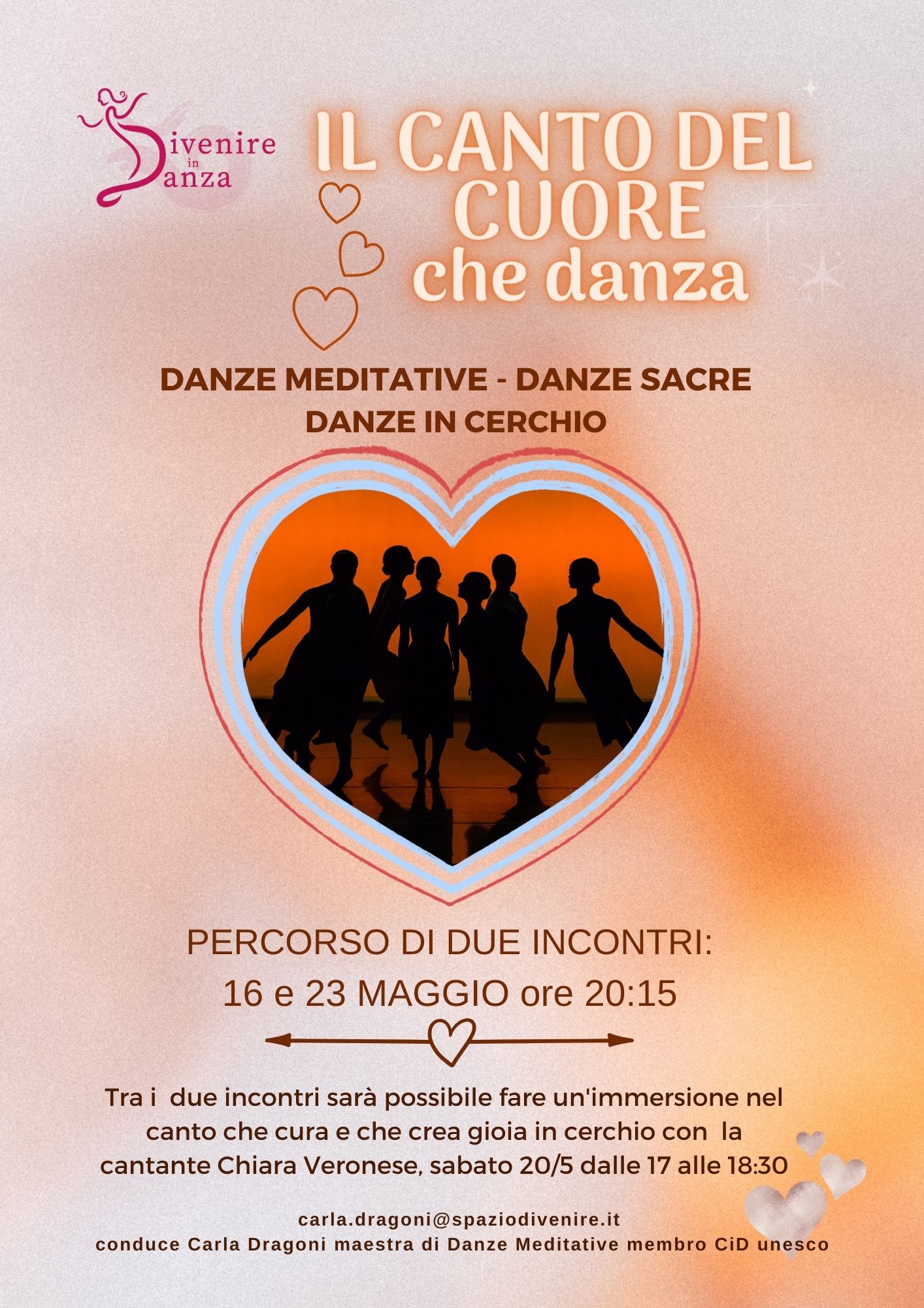 Il canto del cuore che danza – percorso Danze Meditative con Carla Dragoni