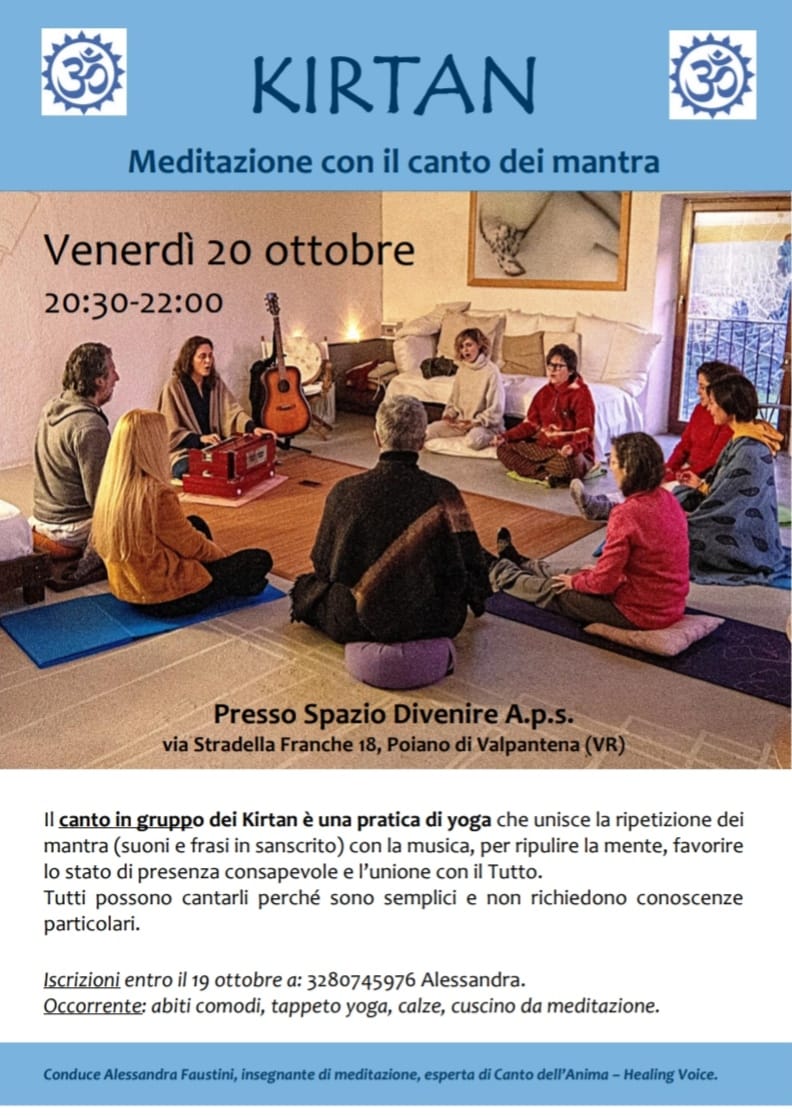 KIRTAN – MEDITAZIONE CON IL CANTO DEI MANTRA