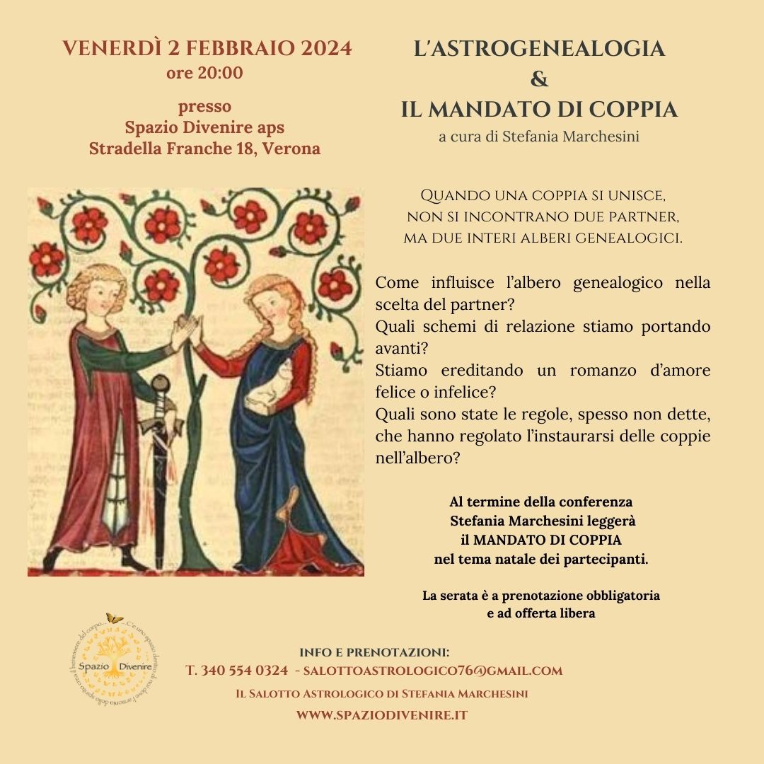 L’ASTROGENEALOGIA & MANDATO DI COPPIA