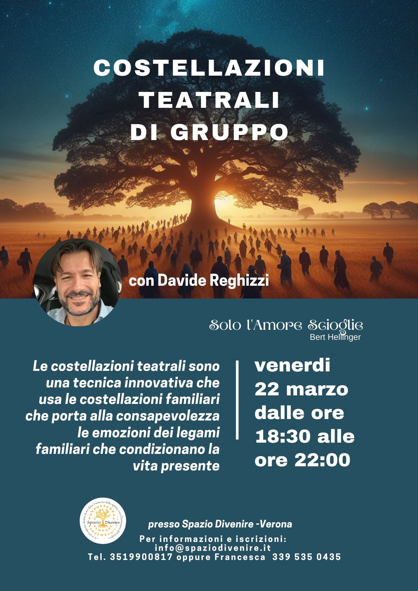 COSTELLAZIONI TEATRALI CON DAVIDE REGHIZZI