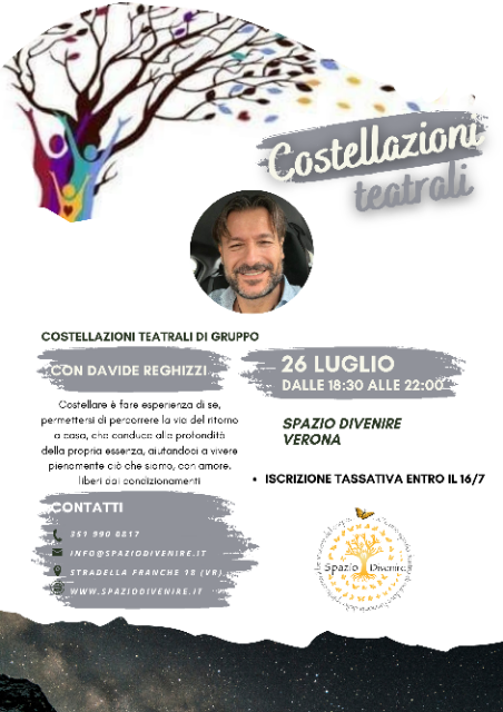 COSTELLAZIONI TEATRALI di e con Davide Reghizzi